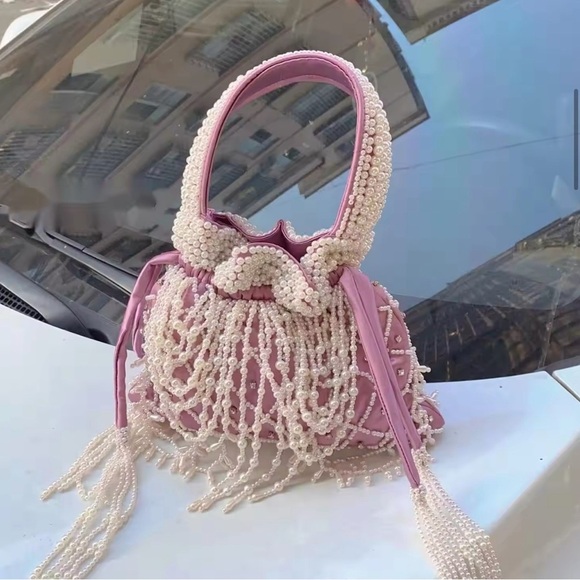 joua Handbags - Beaded Delicate Handmade Bag | Purple
